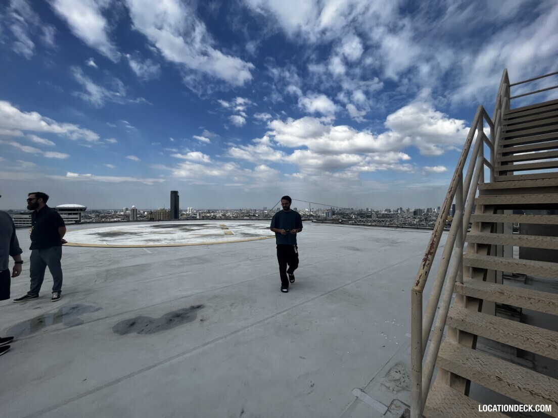 Helipad and Rooftop CAAT Building - Bangkok, Thailand Filming Location